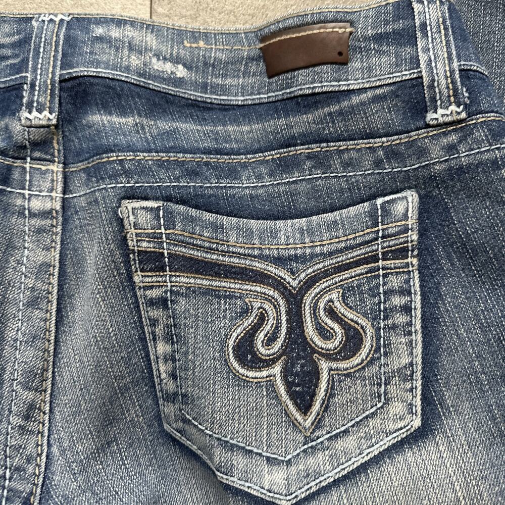Standards & Practices Jeans Womens W5 L 35 Blue Denim Flare Vintage - Picture 5 of 5